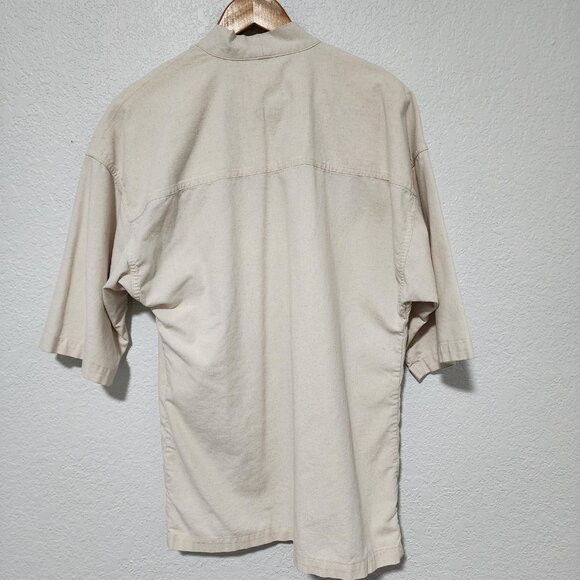 Roolee Kimono Cardigan Size Small Linen Blend Cream Minimalist Effortless - Picture 2 of 6
